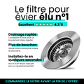 Filtre performant pour évier assurant une filtration optimale et prévention des obstructions de canalisations.